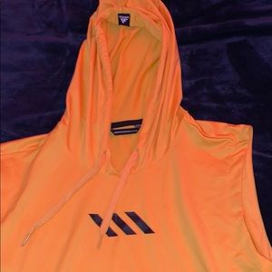 men’s adidas hooded cut off